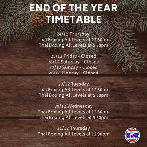 SRG BBQ + End of the year timetable