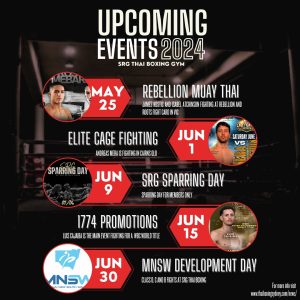 Upcoming events at SRG Thai Boxing