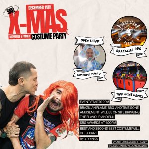 SRG X-MAS PARTY – 14/12 at 2pm